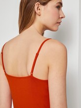 Basic Top mit Spaghettiträgern - Frauen - strong flame orange Basic Top mit Spaghettiträgern - Frauen - strong flame orange - 9 - TOM TAILOR