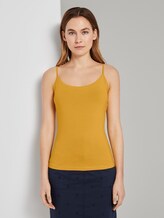 Basic Top mit Spaghettiträgern - Frauen - deep golden yellow Basic Top mit Spaghettiträgern - Frauen - deep golden yellow - 1 - TOM TAILOR