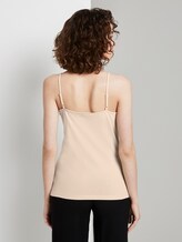 Basic Top mit Spaghettiträgern - Frauen - soft vanilla Basic Top mit Spaghettiträgern - Frauen - soft vanilla - 2 - TOM TAILOR