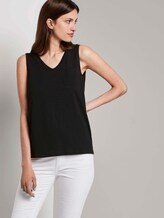 Top mit Brusttasche und Seitenschlitzen - Frauen - Deep Black Top mit Brusttasche und Seitenschlitzen - Frauen - Deep Black - 5 - TOM TAILOR