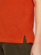 Top mit Brusttasche und Seitenschlitzen - Frauen - strong flame orange Top mit Brusttasche und Seitenschlitzen - Frauen - strong flame orange - 10 - TOM TAILOR