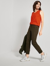 Top mit Brusttasche und Seitenschlitzen - Frauen - strong flame orange Top mit Brusttasche und Seitenschlitzen - Frauen - strong flame orange - 3 - TOM TAILOR