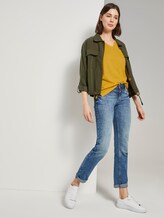 Top mit Brusttasche und Seitenschlitzen - Frauen - deep golden yellow Top mit Brusttasche und Seitenschlitzen - Frauen - deep golden yellow - 3 - TOM TAILOR