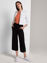 Basic T-Shirt mit weitem Ausschnitt - Frauen - Goji-Orange Basic T-Shirt mit weitem Ausschnitt - Frauen - Goji-Orange - 3 - TOM TAILOR