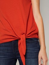 Top mit Knotendetail - Frauen - strong flame orange Top mit Knotendetail - Frauen - strong flame orange - 9 - TOM TAILOR