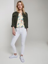 Carmen T-Shirt mit Blumenprint - Frauen - white watercolor flower design Carmen T-Shirt mit Blumenprint - Frauen - white watercolor flower design - 3 - TOM TAILOR