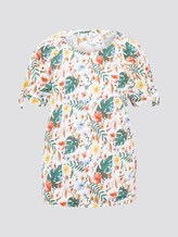 Carmen T-Shirt mit Blumenprint - Frauen - white watercolor flower design Carmen T-Shirt mit Blumenprint - Frauen - white watercolor flower design - 7 - TOM TAILOR