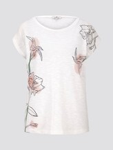 T-shirt with placed artwork - Women - Whisper White T-shirt with placed artwork - Women - Whisper White - 7 - TOM TAILOR