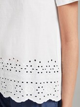 T-Shirt mit Lochstickerei - Frauen - Whisper White T-Shirt mit Lochstickerei - Frauen - Whisper White - 10 - TOM TAILOR