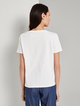 T-Shirt mit Lochstickerei - Frauen - Whisper White T-Shirt mit Lochstickerei - Frauen - Whisper White - 2 - TOM TAILOR