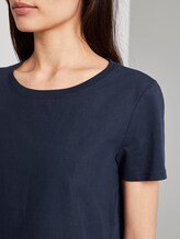 T-Shirt mit Lochstickerei - Frauen - Real Navy Blue T-Shirt mit Lochstickerei - Frauen - Real Navy Blue - 9 - TOM TAILOR