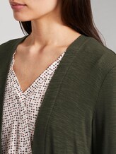 Shirt-Cardigan mit gerafften Ärmeln - Frauen - Woodland Green Shirt-Cardigan mit gerafften Ärmeln - Frauen - Woodland Green - 9 - TOM TAILOR