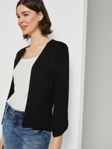 Shirt-Cardigan mit gerafften Ärmeln - Frauen - deep black Shirt-Cardigan mit gerafften Ärmeln - Frauen - deep black - 5 - TOM TAILOR