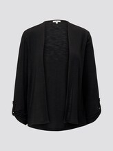 Shirt-Cardigan mit gerafften Ärmeln - Frauen - deep black Shirt-Cardigan mit gerafften Ärmeln - Frauen - deep black - 7 - TOM TAILOR
