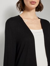 Shirt-Cardigan mit gerafften Ärmeln - Frauen - deep black Shirt-Cardigan mit gerafften Ärmeln - Frauen - deep black - 9 - TOM TAILOR
