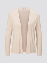Shirt-Cardigan mit gerafften Ärmeln - Frauen - soft vanilla Shirt-Cardigan mit gerafften Ärmeln - Frauen - soft vanilla - 7 - TOM TAILOR