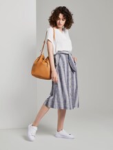 T-shirt met Henley hals in materiaalmix - Vrouwen - Whisper White T-shirt met Henley hals in materiaalmix - Vrouwen - Whisper White - 3 - TOM TAILOR