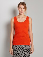 Jersey Top - Frauen - strong flame orange Jersey Top - Frauen - strong flame orange - 1 - TOM TAILOR
