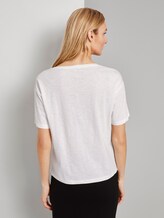 Lockeres T-Shirt mit Print - Frauen - Whisper White Lockeres T-Shirt mit Print - Frauen - Whisper White - 2 - TOM TAILOR