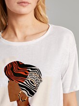 Lockeres T-Shirt mit Print - Frauen - Whisper White Lockeres T-Shirt mit Print - Frauen - Whisper White - 9 - TOM TAILOR