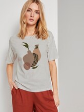 Lockeres T-Shirt mit Print - Frauen - Dove White Lockeres T-Shirt mit Print - Frauen - Dove White - 5 - TOM TAILOR