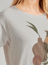 Lockeres T-Shirt mit Print - Frauen - Dove White Lockeres T-Shirt mit Print - Frauen - Dove White - 9 - TOM TAILOR
