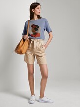 Lockeres T-Shirt mit Print - Frauen - Parisienne Blue Lockeres T-Shirt mit Print - Frauen - Parisienne Blue - 3 - TOM TAILOR