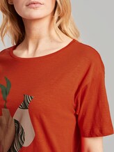 Lockeres T-Shirt mit Print - Frauen - strong flame orange Lockeres T-Shirt mit Print - Frauen - strong flame orange - 9 - TOM TAILOR