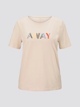 T-Shirt mit Schriftprint - Frauen - soft vanilla T-Shirt mit Schriftprint - Frauen - soft vanilla - 7 - TOM TAILOR