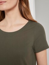 T-Shirt mit Ringdetail am Rücken - Frauen - Woodland Green T-Shirt mit Ringdetail am Rücken - Frauen - Woodland Green - 9 - TOM TAILOR