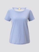 T-Shirt mit Ringdetail am Rücken - Frauen - Parisienne Blue T-Shirt mit Ringdetail am Rücken - Frauen - Parisienne Blue - 7 - TOM TAILOR