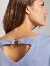 T-Shirt mit Ringdetail am Rücken - Frauen - Parisienne Blue T-Shirt mit Ringdetail am Rücken - Frauen - Parisienne Blue - 9 - TOM TAILOR