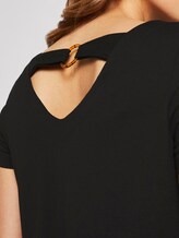 T-Shirt mit Ringdetail am Rücken - Frauen - Deep Black T-Shirt mit Ringdetail am Rücken - Frauen - Deep Black - 9 - TOM TAILOR