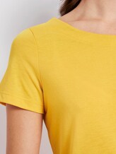 T-Shirt mit Ringdetail am Rücken - Frauen - deep golden yellow T-Shirt mit Ringdetail am Rücken - Frauen - deep golden yellow - 9 - TOM TAILOR
