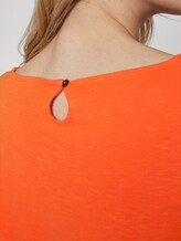T-Shirt mit Smocking-Detail am Bund - Frauen - strong flame orange T-Shirt mit Smocking-Detail am Bund - Frauen - strong flame orange - 9 - TOM TAILOR
