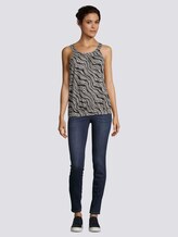 Gemustertes Top mit Neckholder-Kragen - Frauen - black wavy design Gemustertes Top mit Neckholder-Kragen - Frauen - black wavy design - 3 - TOM TAILOR