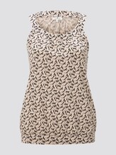 Gemustertes Top mit Neckholder-Kragen - Frauen - vanilla monkey small design Gemustertes Top mit Neckholder-Kragen - Frauen - vanilla monkey small design - 7 - TOM TAILOR