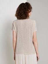 Gestreiftes T-Shirt - Frauen - vanilla offwhite stripes Gestreiftes T-Shirt - Frauen - vanilla offwhite stripes - 2 - TOM TAILOR
