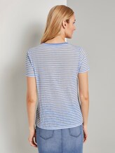 Gestreiftes T-Shirt - Frauen - blue offwhite stripes Gestreiftes T-Shirt - Frauen - blue offwhite stripes - 2 - TOM TAILOR
