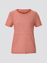 Gestreiftes T-Shirt - Frauen - orange offwhite stripes Gestreiftes T-Shirt - Frauen - orange offwhite stripes - 7 - TOM TAILOR