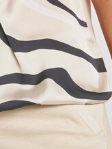 Patterned T-shirt in a material mix - Women - soft vanilla Patterned T-shirt in a material mix - Women - soft vanilla - 10 - TOM TAILOR