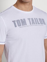 Modernes T-Shirt mit Logo-Print - Männer - White Modernes T-Shirt mit Logo-Print - Männer - White - 9 - TOM TAILOR