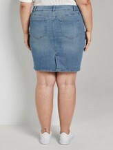 Jeansrock im Washed-Look - Frauen - Destroyed Light Stone Blue Den Jeansrock im Washed-Look - Frauen - Destroyed Light Stone Blue Den - 2 - My True Me
