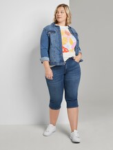 Slim Fit Capri Jeans - Frauen - Used Mid Stone Blue Denim Slim Fit Capri Jeans - Frauen - Used Mid Stone Blue Denim - 3 - My True Me