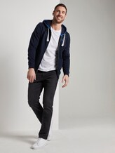 Sweat jacket with an embroidered logo - Men - Sky Captain Blue Sweat jacket with an embroidered logo - Men - Sky Captain Blue - 3 - TOM TAILOR