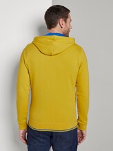 Sweatjacke mit Logo-Stickerei - Männer - Californian Yellow Sweatjacke mit Logo-Stickerei - Männer - Californian Yellow - 2 - TOM TAILOR