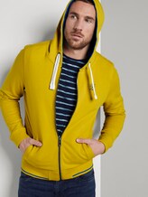 Sweatjacke mit Logo-Stickerei - Männer - Californian Yellow Sweatjacke mit Logo-Stickerei - Männer - Californian Yellow - 5 - TOM TAILOR