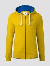 Sweatjacke mit Logo-Stickerei - Männer - Californian Yellow Sweatjacke mit Logo-Stickerei - Männer - Californian Yellow - 7 - TOM TAILOR