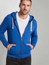 Sweatjacke mit Logo-Stickerei - Männer - victory blue Sweatjacke mit Logo-Stickerei - Männer - victory blue - 5 - TOM TAILOR