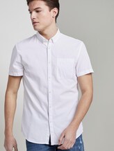 Strukturiertes Kurzarmhemd mit Brusttasche - Männer - Whisper-White Strukturiertes Kurzarmhemd mit Brusttasche - Männer - Whisper-White - 5 - TOM TAILOR Denim